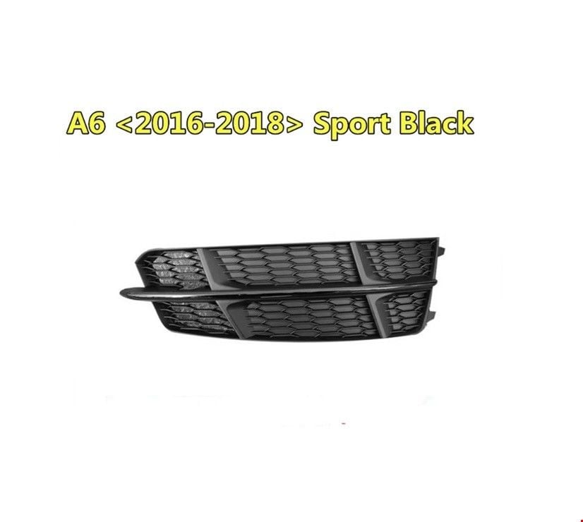 AUDİ - ÖN TAMPON IZGARA SOL ( SİYAH - S-LİNE ) A6 2015- - 4G0807681AN / 4G0807647B