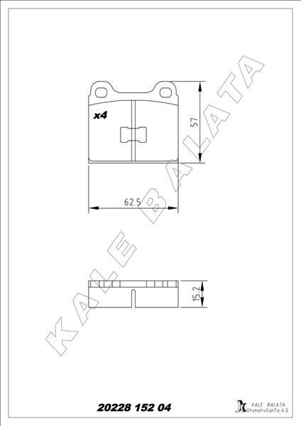 DİSK FREN BALATASI ÖN DERBY 1977-1984-GOLF I 1974-1983-JETTA I 1978-1984-PASSAT 1973-1986-POLO 1975-