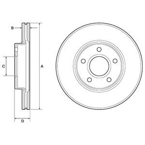 ÖN FREN AYNASI FOCUS 04-12 CMAX 07-10 S40 06-10 C30 10-12 C70 06-13 V50 05-12 278x25x5DLxHVL