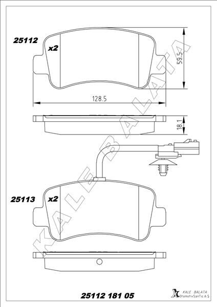 ARKA BALATA MASTER III 10>MOVANO 10> 2.3 DCİ CDTİ TEK TEKER 440601186R-440604591R