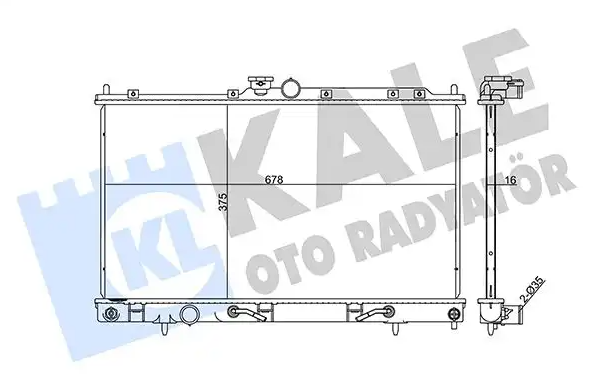 RADYATÖR SU LANCER 03-08 1.6 A-T BRAZING