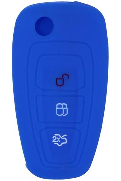 KONTAK ANAHTAR KUMANDA KORUYUCU KILIF SİLİKON MAVİ FORD TRANSIT-MONDEO-FOCUS-RANGER-C MAX-S MAX GALAXY  HMA040-M
