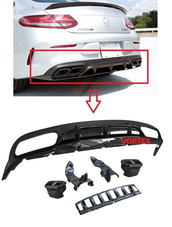 MERCEDES - ARKA DİFÜZÖR ( C63 COUPE EDITION ) W205 2014- - 