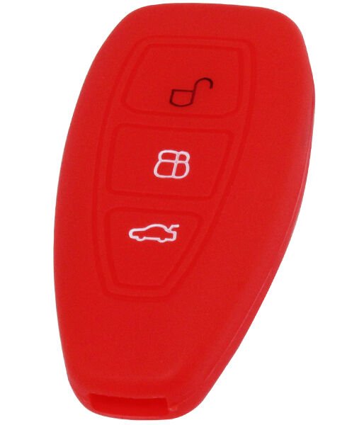 KONTAK ANAHTAR KUMANDA KORUYUCU KILIF SİLİKON KIRMIZI FORD KUGA- FIESTA- MONDEO- C-MAX  HMA204-K