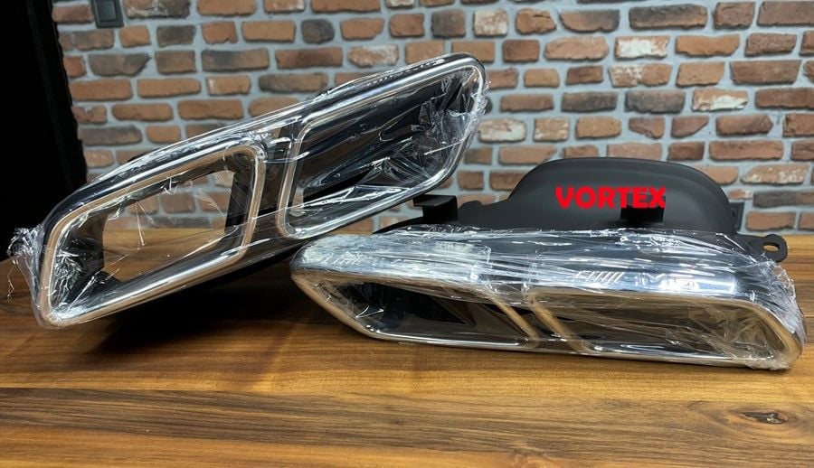 MERCEDES - ARKA EGZOZ UCU SET ( C63 GÜMÜŞ RENK ) W205 2014- - 