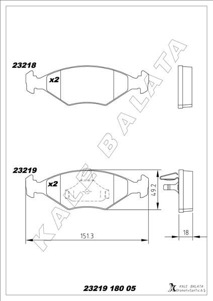 ÖN BALATA PALIO 1.6 16V-PALIO WEEKEND 1.2-1.7TD-ALBEA 1.4-1.6 16V 96 >