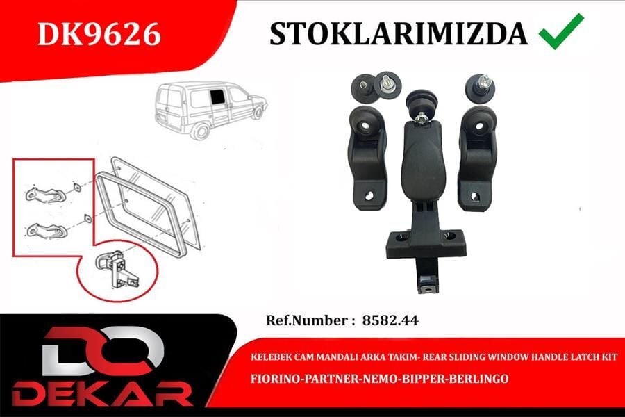 KELEBEK CAM MANDALI ARKA TAKIM FIORINO-PARTNER-NEMO-BIPPER-BERLINGO  8582.44