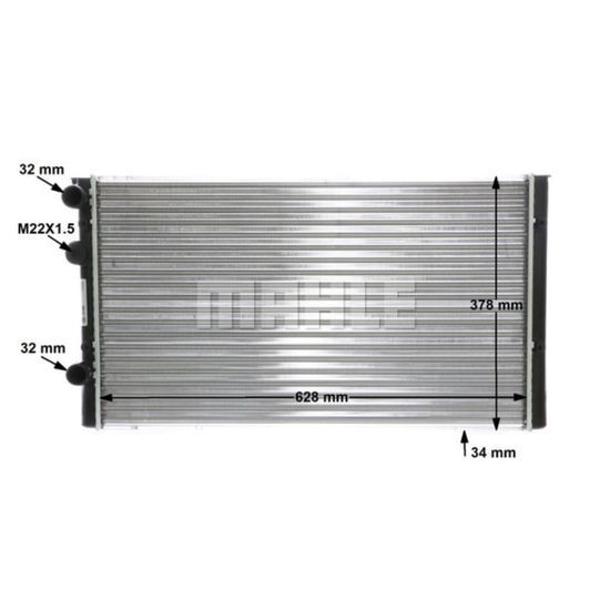 RADYATÖR PASSAT-GOLF III 2.8 VR6-POLO-LUPO 1.4 16V-1.7SDI-IBIZA II-CORDOBA-AROSA- AC MEK 628x378x34
