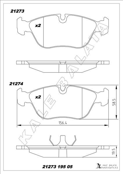 ÖN BALATA VOLVO 850 2.0 2.3 T5 2.5 91-96 S70 2.3 2.4 2.5 97-00 V70 97-00 C70 2.0T 97-02  272370-31262795-272343.5