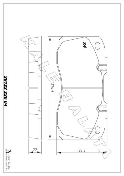 BALATA ÖN DAILY IV-V-VI-EURO CARGO I-III 06