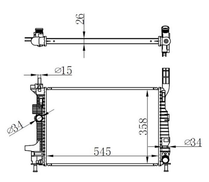 TERMOSTAT 95 C MERCEDES OM651 W204 W212 W221 W222 C218 X218 W166 W639 W447 B906