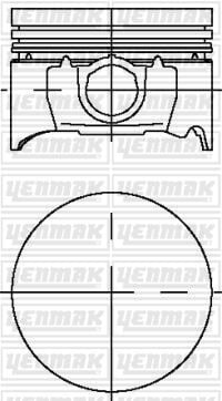PISTON SEGMAN ESCORT MONDEO II ZH 1.8 16V ZETEC 103PS -113PS 95>99 STD ÇAP: 80.60MM