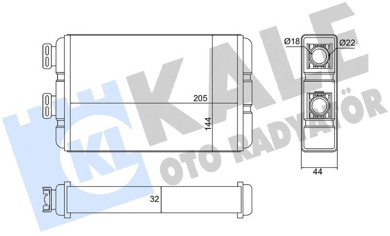 KALORIFER RADYATORU BMW E46 97>05  64118372771