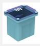 0424020 MICRO DİŞİ SİGORTA 20 AMPER 15x12.10 mm GÖK MAVİSİ