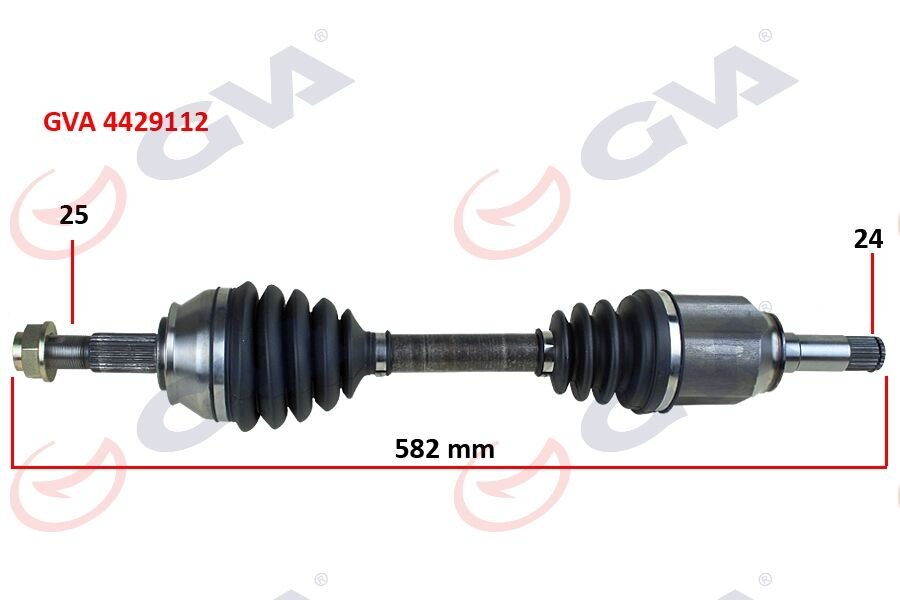 KOMPLE AKS SOL FIORINO 1.3 MTJ 07-13 582mm AKS LALE Lİ  51783824