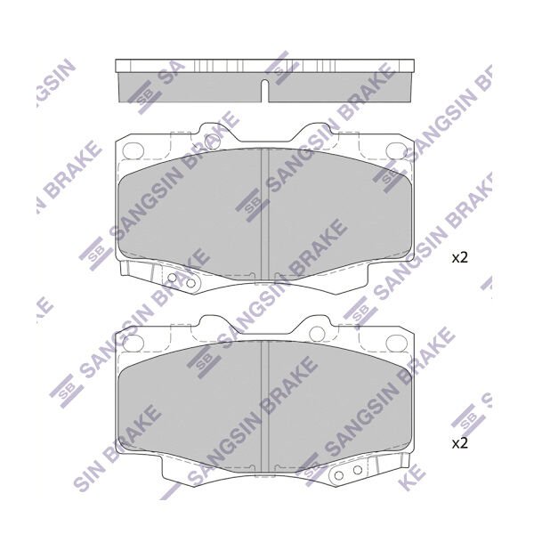 ÖN BALATA TOYOTA HILUX PICKUP 2.5D-4D 4WD 01 > GDB3428