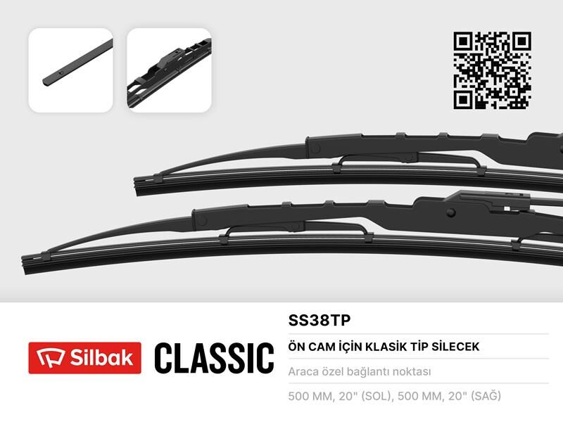 SS38T SİLECEK SÜPÜRGESİ 510MM SAMARA ÖN CAM