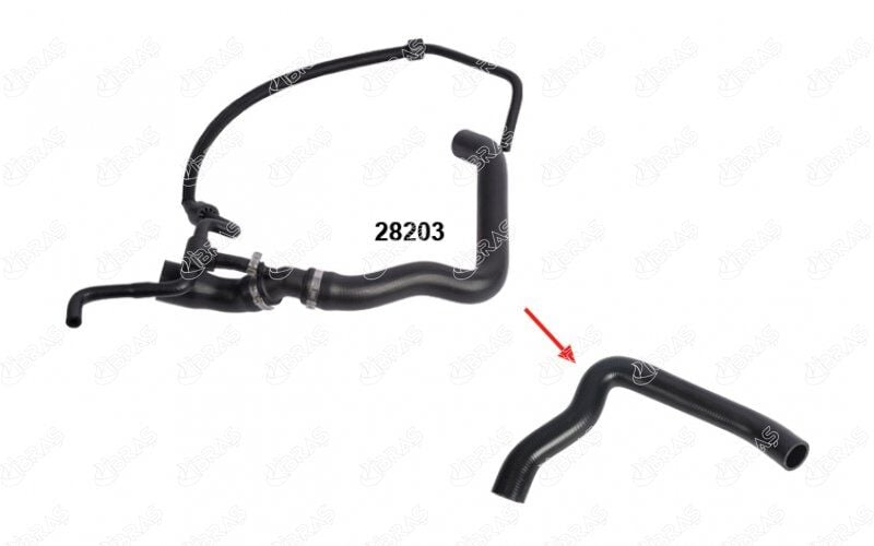 28203 RADYATÖR ÜST HORTUMUNUN -- UZUN KALIN HORTUMU -- VW LT35-VOLT 2.5 N170 - OEM 2D0122101A,2D0122101D