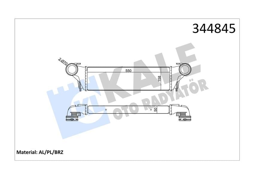 TURBOSARJ RADYATORU BMW M57 X5 E53 00>06  17517791231