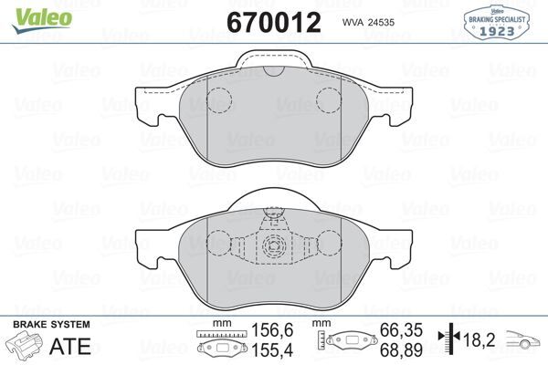 ÖN BALATA MEGANE II 02> SCENIC II 02> CLIO III 05> 1.5dCi 1.6 16V 2.0 16V