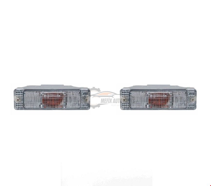 VOLKSWAGEN - ÖN TAMPON SİNYALİ ''SET''  BEYAZ GOLF 2 1984- - 161949101