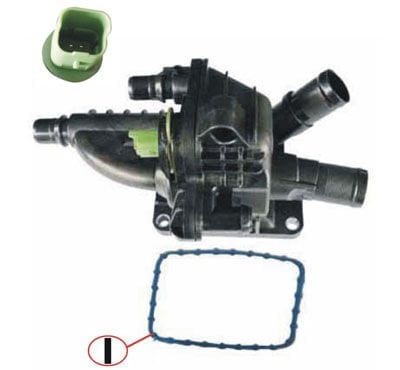 TERMOSTAT GÖVDESİ KOMPLE 207-208-301-308-508-PARTNER-BERLINGO-C3-C4-C5-DS3-C-ELYSEE 1.6HDİ (83c)