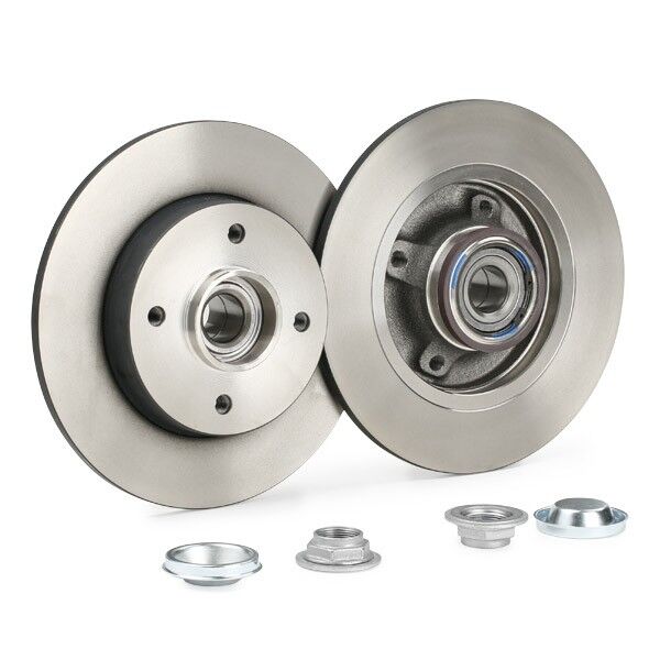FREN DİSKİ (TAKIM) ARKA RULMANLI PEUGEOT 208 1.4-1.6-1.6HDI 12> 307 1.6-1.4HDI-1.6HDI 00>07 / CITROEN C3 II 1.6 VTI-HDI-1.4HDI 09> C4 1.6-1.6HDI 04>09(249x9x4DL)
