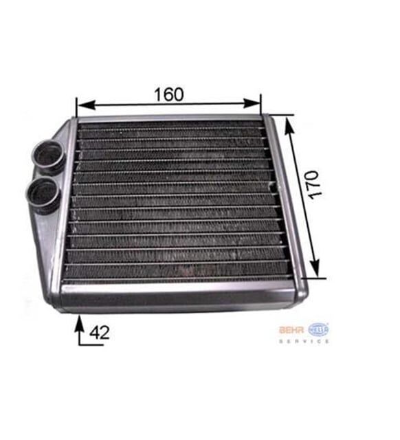 KALORİFER RADYATÖRÜ BRAZİNG CORSA C-TIGRA TWINTOP 1.2-1.4-1.8-1.3CDTI-1.7CDTI 00> 160x165x32