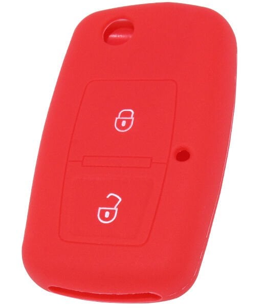 KONTAK ANAHTAR KUMANDA KORUYUCU KILIF SİLİKON KIRMIZI VOLKSWAGEN BORA- TRANSPORTER T4- GOLF 4  HMA205-K