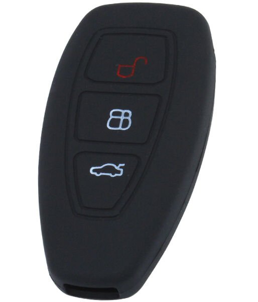 KONTAK ANAHTAR KUMANDA KORUYUCU KILIF SİLİKON SİYAH FORD KUGA- FIESTA- MONDEO- C-MAX  HMA204-S