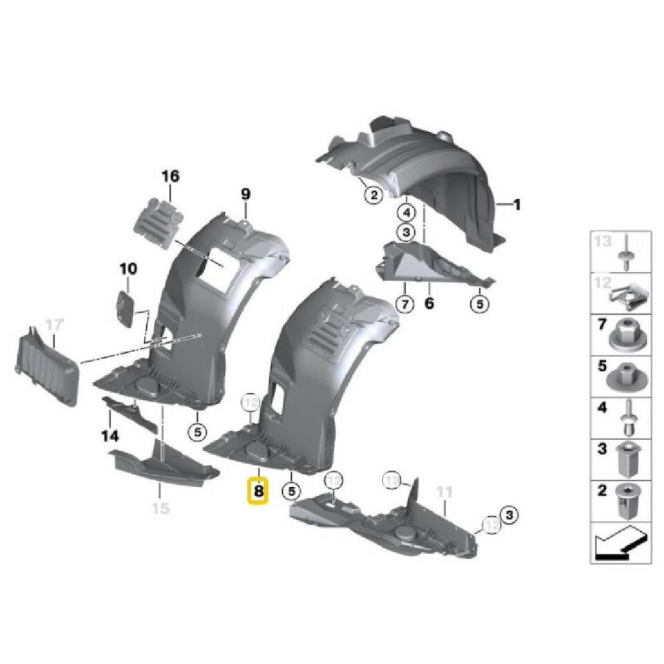 ÖN ÇAM. DAVLUMBAZI SOL ( UÇ - KAPAKLI ) E90 2006-