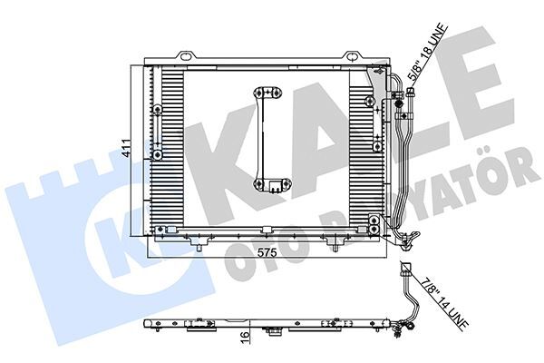 KLIMA RADYATORU MERCEDES W202 S202 W210  A2028301070